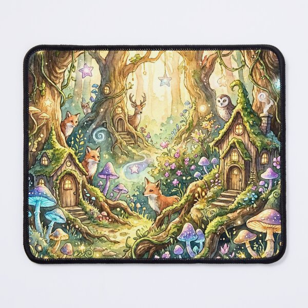 Item preview, Whimsical Enchanted Woodland Animal Village designed and sold by Storybook Botanica.