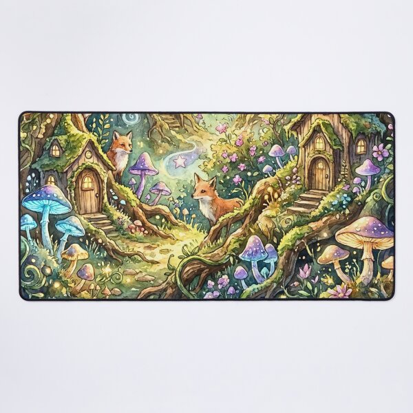 Item preview, Whimsical Enchanted Woodland Animal Village designed and sold by Storybook Botanica.