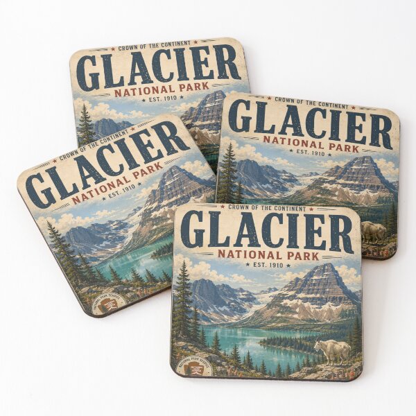 Item preview, Glacier National Park – US National Parks Collection designed and sold by SlanPOD.