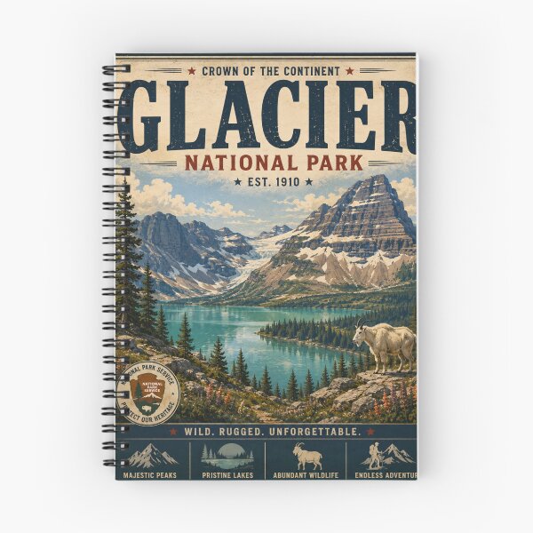 Item preview, Glacier National Park – US National Parks Collection designed and sold by SlanPOD.