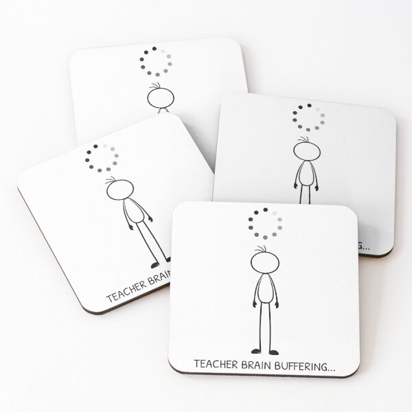 Item preview, Loading Teacher Funny Teacher T-Shirt | Teacher Loading Buffering Design designed and sold by Pebl-Co.