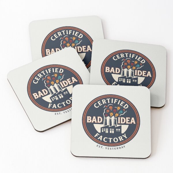 Item preview, Certified Bad Idea Factory Vintage Funny designed and sold by Zazz Lee.