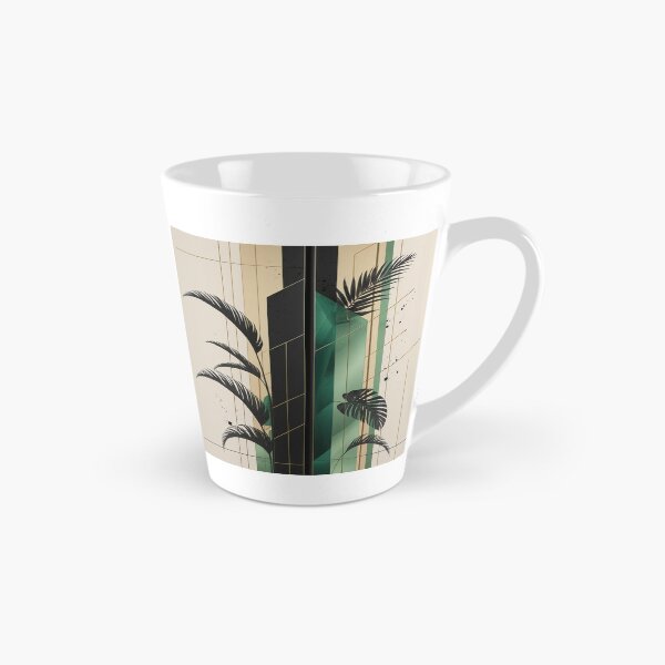 Item preview, Abstract Tropical Art Deco Wallpaper | Luxury Geometric Monstera Design designed and sold by semenol.