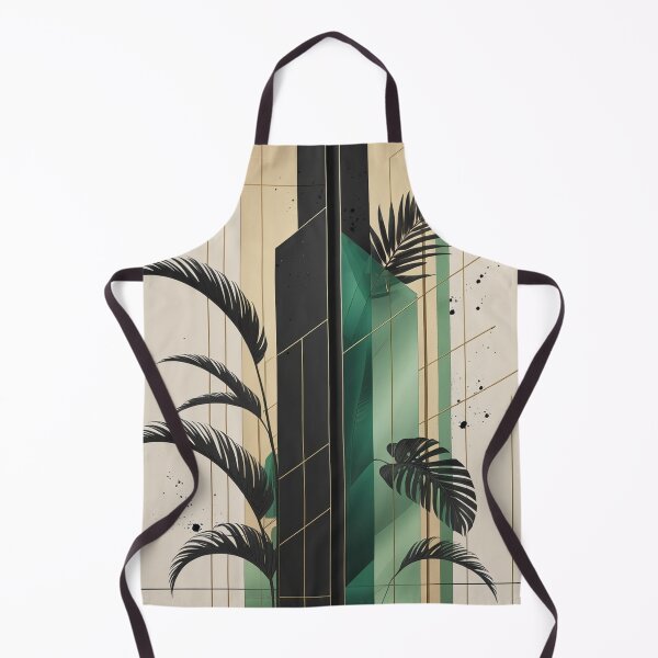 Item preview, Abstract Tropical Art Deco Wallpaper | Luxury Geometric Monstera Design designed and sold by semenol.