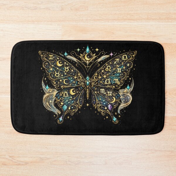 Item preview, Celestial Zodiac Butterfly | Mystic Astrology Moth | Cosmic Moon & Stars | Boho Witch Aesthetic Sticker designed and sold by irfanshikh.