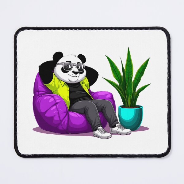 Item preview, A panda sitting in a cozy armchair. designed and sold by ANVivid.