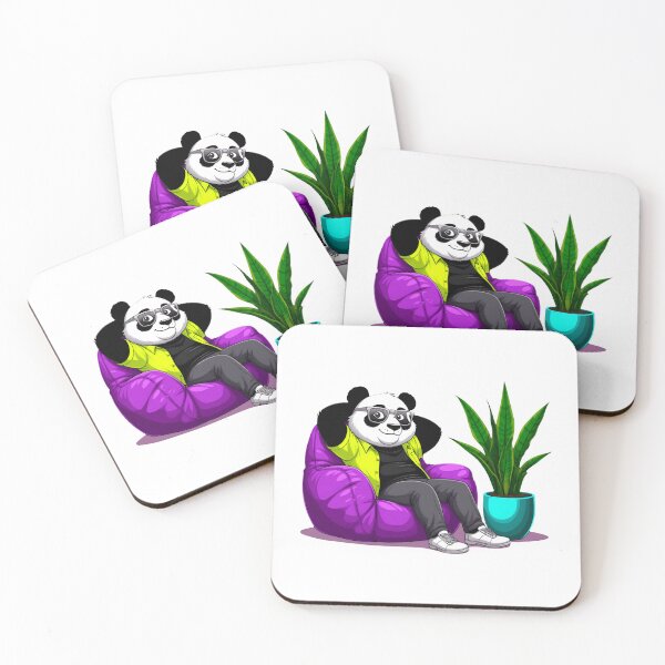 Item preview, A panda sitting in a cozy armchair. designed and sold by ANVivid.