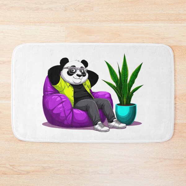 Item preview, A panda sitting in a cozy armchair. designed and sold by ANVivid.