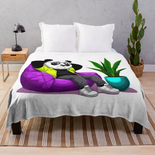 Item preview, A panda sitting in a cozy armchair. designed and sold by ANVivid.