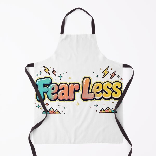 Item preview, Fear Less Pastel Rainbow Gradient Mountain Lightning Retro Quote designed and sold by AuraVibesArts .