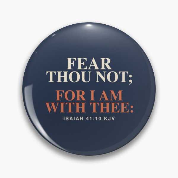 Item preview, Fear Thou Not for I Am With Thee KJV Christian Typography designed and sold by FaithThroughEverySeason.