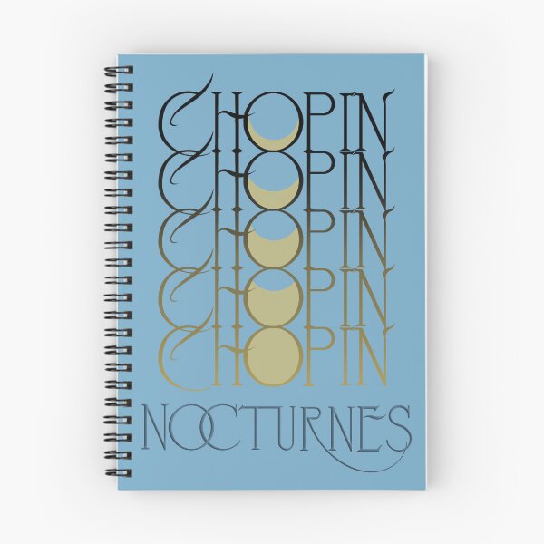 Item preview, Chopin Nocturnes Vertical Moon Phase Design designed and sold by nellaquarelle.
