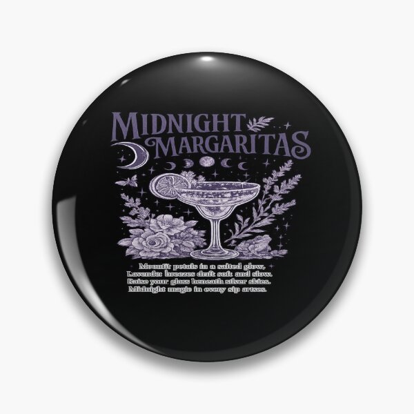 Item preview, Midnight Margaritas for Witchy Cocktail Lovers designed and sold by POD DYNASTY | Original Print On Demand T-Shirt Graphics.