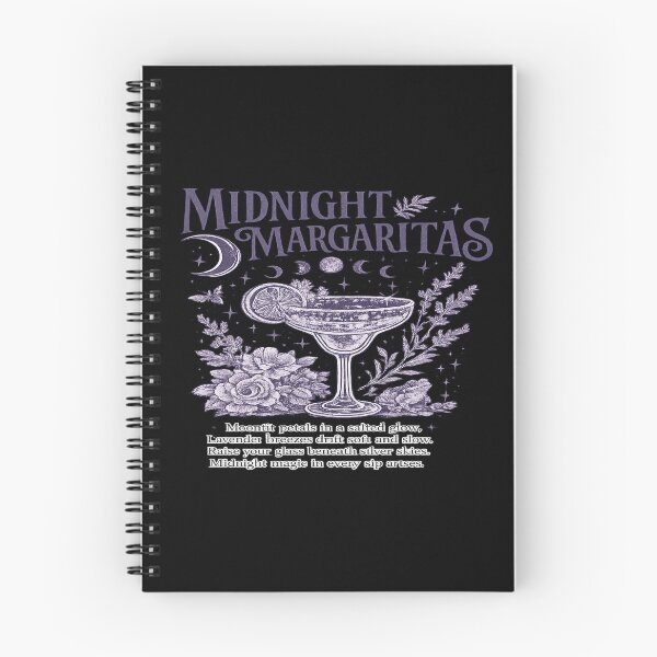 Item preview, Midnight Margaritas for Witchy Cocktail Lovers designed and sold by POD DYNASTY | Original Print On Demand T-Shirt Graphics.