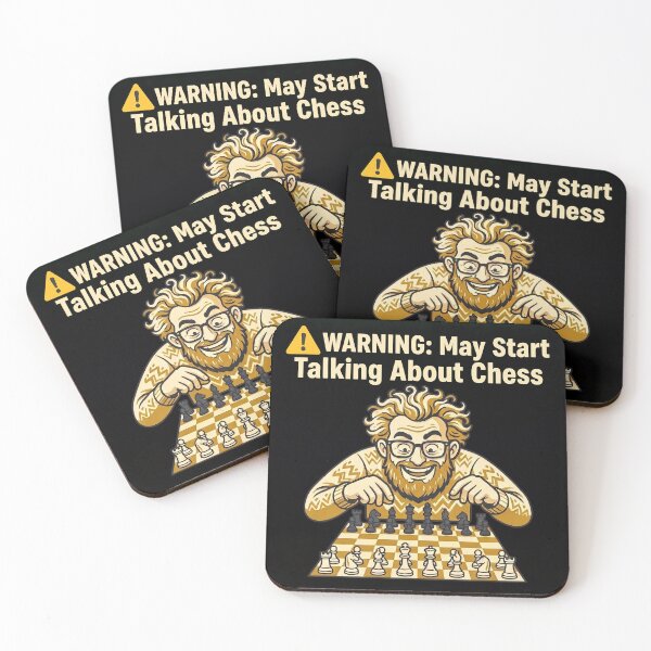 Item preview, Warning May Start Talking About Chess Funny Chess Player designed and sold by Sekla-Studio.