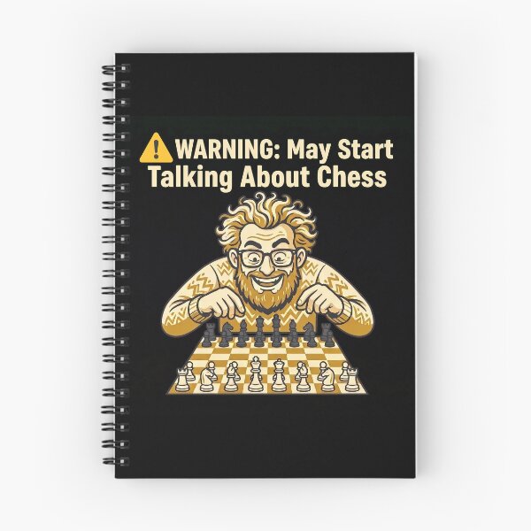 Item preview, Warning May Start Talking About Chess Funny Chess Player designed and sold by Sekla-Studio.