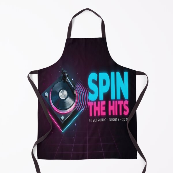 Item preview, Spin The Hits – Neon Turntable Electronic Nights Design designed and sold by Midnight Veil Designs.