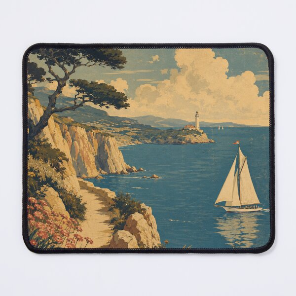 Item preview, Vintage Mediterranean Sailing Coast designed and sold by MWprint.