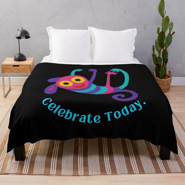 Item preview, Celebrate Today - Happy Whimsical Monster with Positive Quote designed and sold by PatykArt.