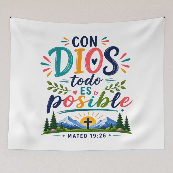 Item preview, With God, all things are possible | Matthew 19:26 | Minimalist Christian Quote | Biblical Design designed and sold by MARSHORY.