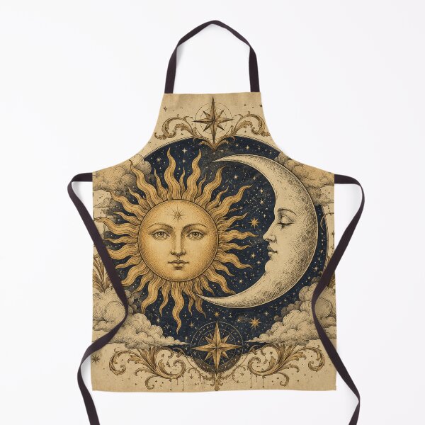 Item preview, Vintage Celestial Sun and Moon designed and sold by MWprint.