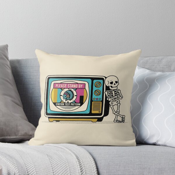 Item preview, Please Stand By Retro TV Skeleton designed and sold by Zazz Lee.