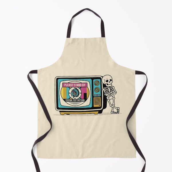 Item preview, Please Stand By Retro TV Skeleton designed and sold by Zazz Lee.