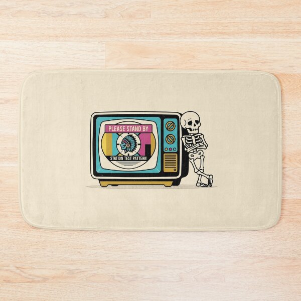 Item preview, Please Stand By Retro TV Skeleton designed and sold by Zazz Lee.
