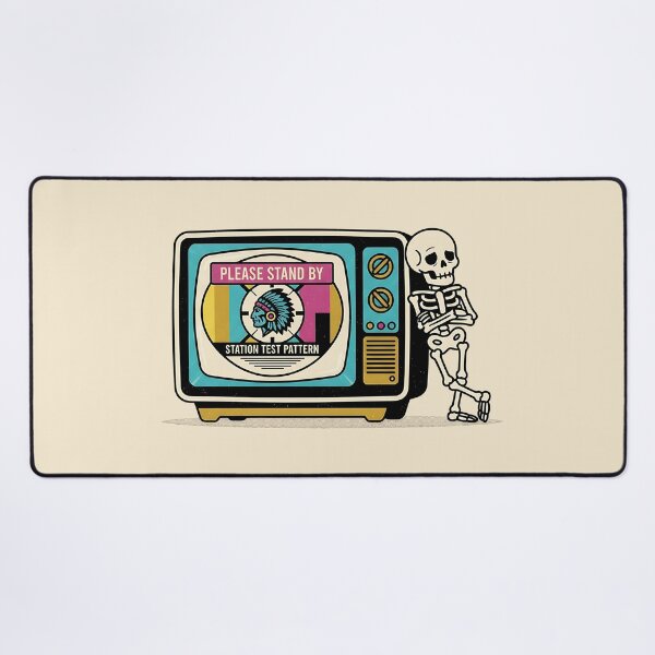Item preview, Please Stand By Retro TV Skeleton designed and sold by Zazz Lee.