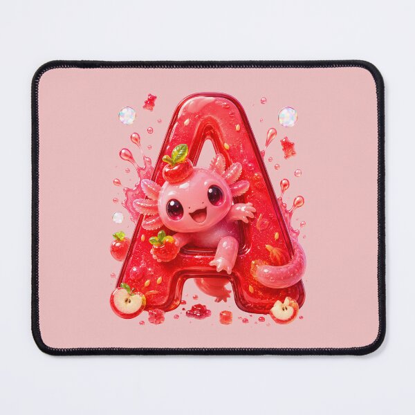Item preview, Letter A Kawaii Jelly Alphabet | Cute Gummy Apple Mascot Sticker designed and sold by VectorJoy.