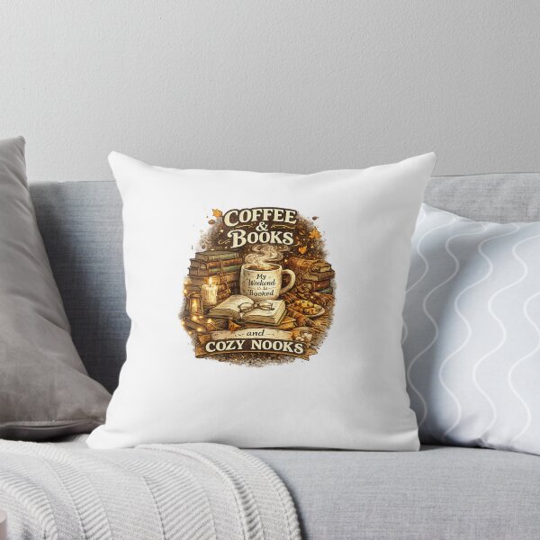 Item preview, Coffee & Books and Cozy Nooks | Book Lover Autumn Aesthetic T-Shirt designed and sold by Norique_7.