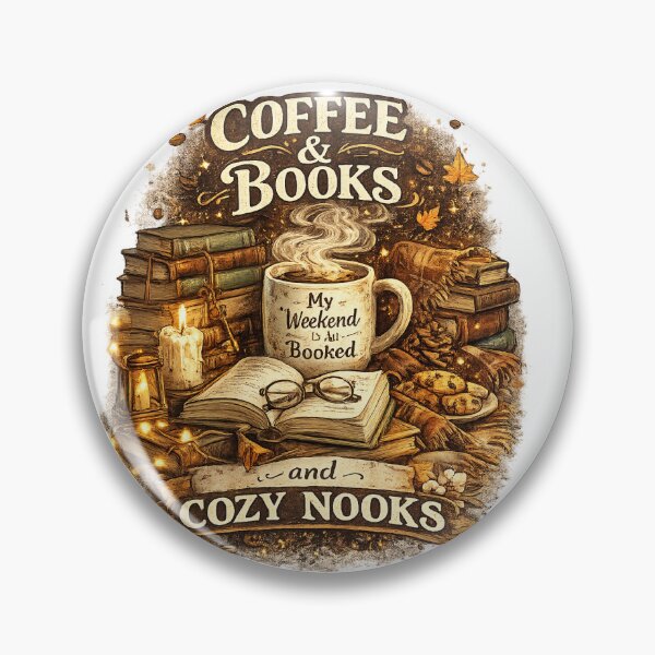 Item preview, Coffee & Books and Cozy Nooks | Book Lover Autumn Aesthetic T-Shirt designed and sold by Norique_7.