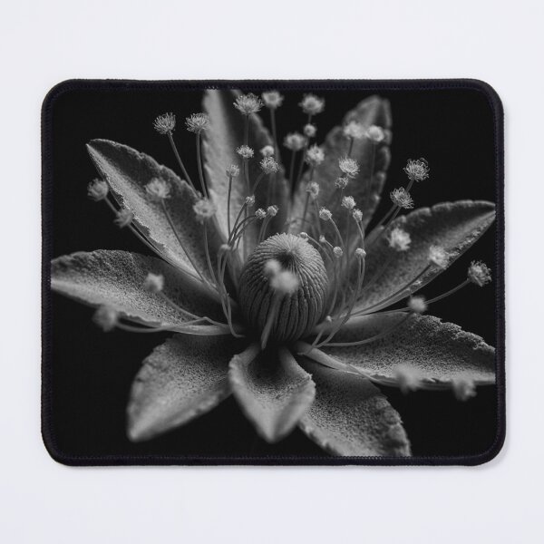 Item preview, Elegant Black and White Macro Flower designed and sold by WitchyBotanicaArt.