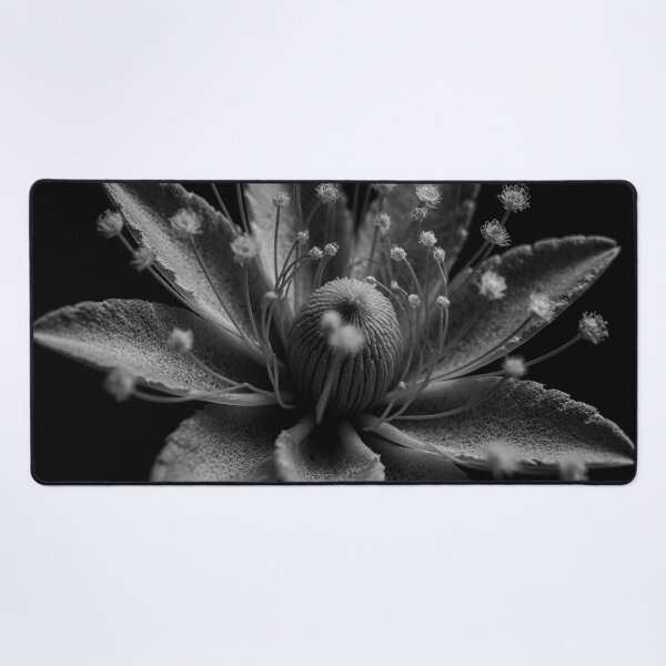 Item preview, Elegant Black and White Macro Flower designed and sold by WitchyBotanicaArt.