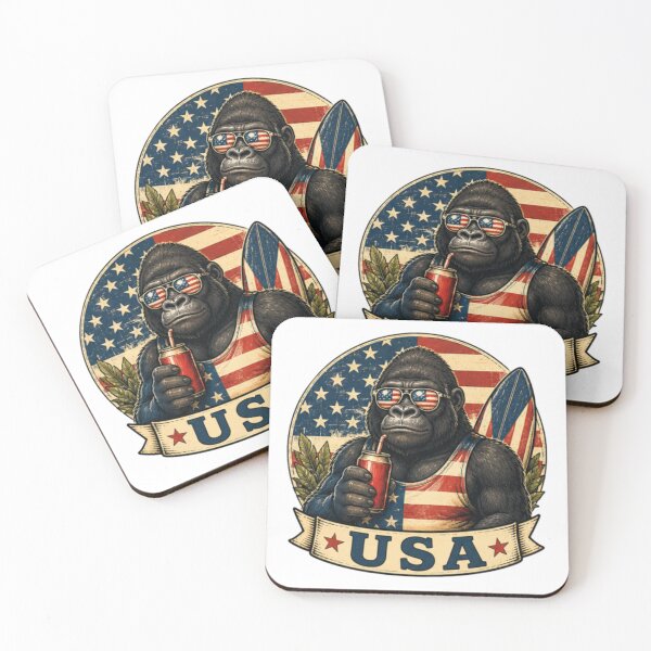 Item preview, Gorilla Genial disfrutando de una refrescante piña colada designed and sold by JonysCreativeDesigns.