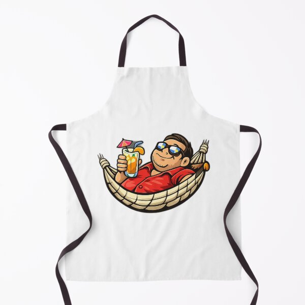 Item preview, Grill master – Confident man at the grill with apron and grill tongs designed and sold by schmollschnute.