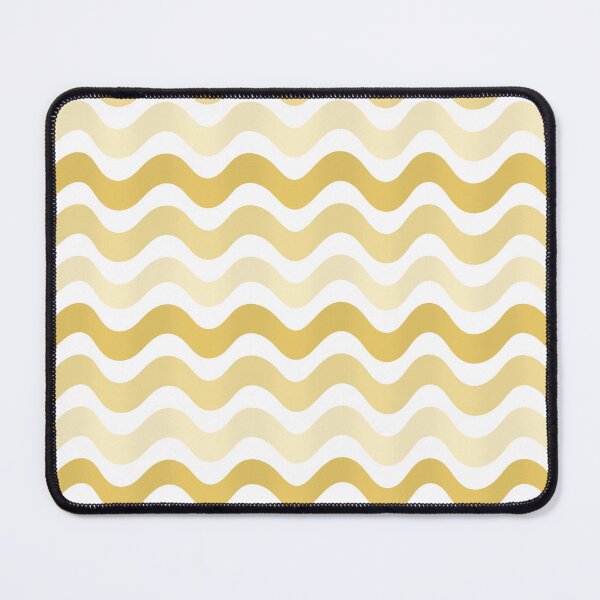 Item preview, 3D Abstract wave pattern- Yellow shade designed and sold by Pattern Petals.