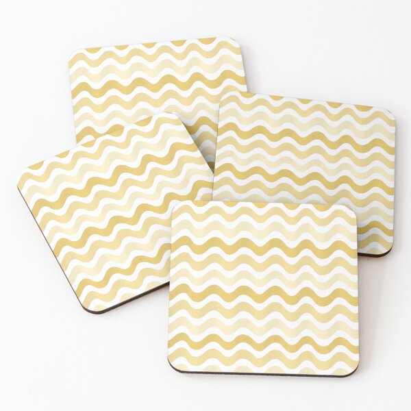 Item preview, 3D Abstract wave pattern- Yellow shade designed and sold by Pattern Petals.