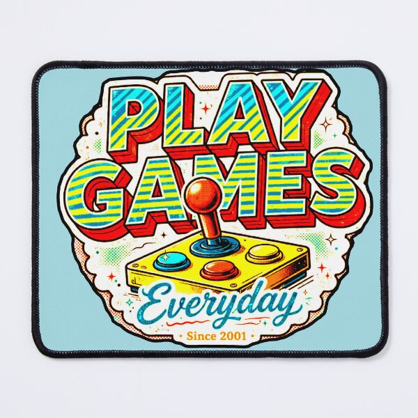Item preview, Play Games Everyday Since 2001 | Retro Arcade Gamer Design designed and sold by AstronautMerch.