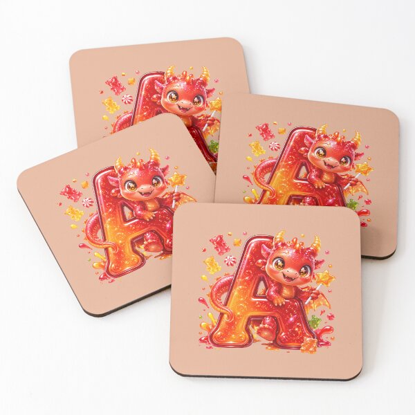 Item preview, Letter A Kawaii Jelly Alphabet | Cute Gummy Apple Mascot Sticker designed and sold by VectorJoy.