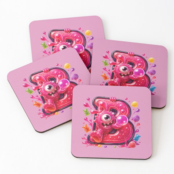 Item preview, Letter B Kawaii Jelly Alphabet | Cute Gummy Apple Mascot Sticker designed and sold by VectorJoy.