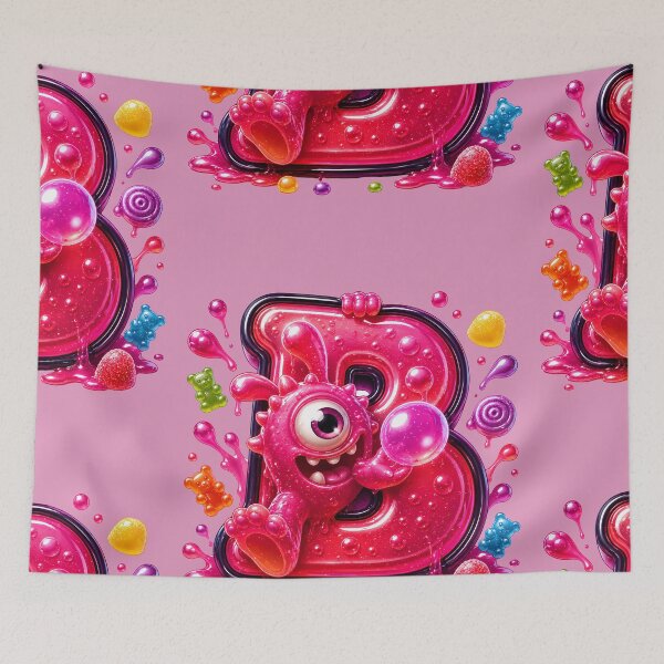 Item preview, Letter B Kawaii Jelly Alphabet | Cute Gummy Apple Mascot Sticker designed and sold by VectorJoy.