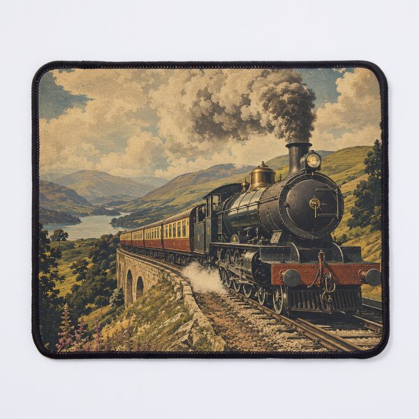 Item preview, Steam Train Mountain Journey designed and sold by MWprint.