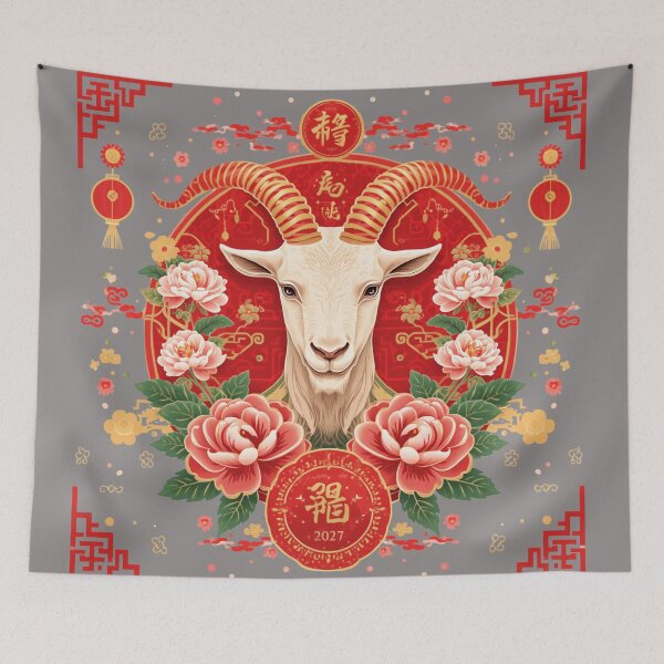 Item preview, Fire Goat 2027 Chinese Zodiac  designed and sold by Lucky 777.