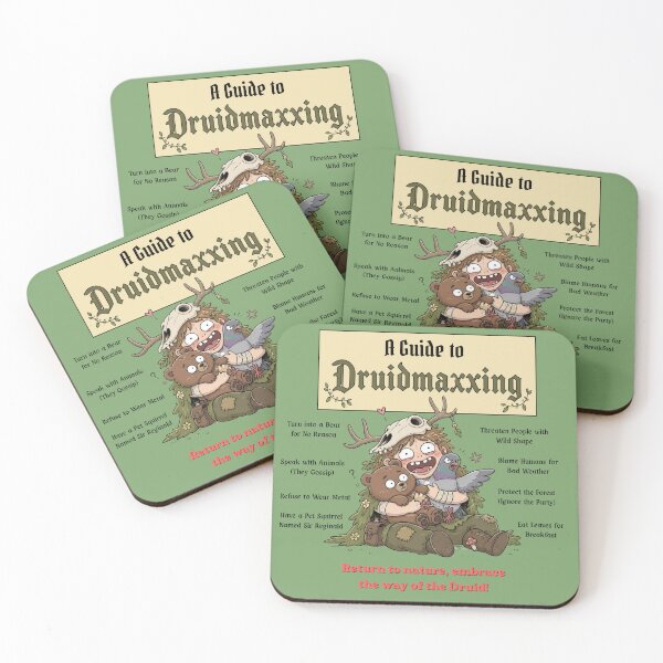 Item preview, A Guide to Druidmaxxing (Light Edition) - DND RPG Meme designed and sold by Dice_Goblin_Studio.