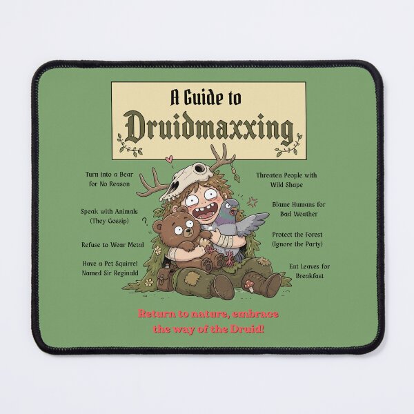 Item preview, A Guide to Druidmaxxing (Light Edition) - DND RPG Meme designed and sold by Dice_Goblin_Studio.