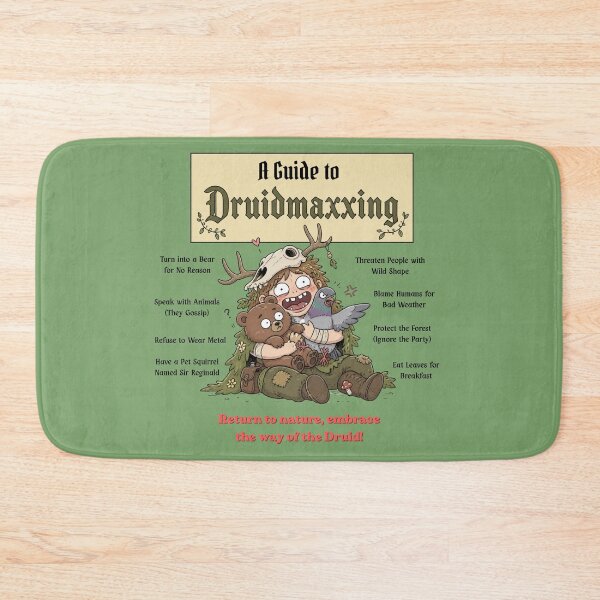 Item preview, A Guide to Druidmaxxing (Light Edition) - DND RPG Meme designed and sold by Dice_Goblin_Studio.