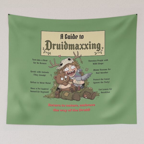 Item preview, A Guide to Druidmaxxing (Light Edition) - DND RPG Meme designed and sold by Dice_Goblin_Studio.