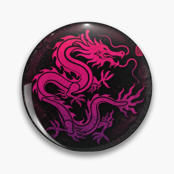 Item preview, Neon Pink Chinese Dragon | Mythical Oriental Dragon designed and sold by Fei Long Design Hub.