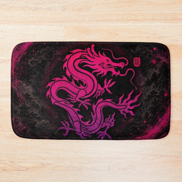 Item preview, Neon Pink Chinese Dragon | Mythical Oriental Dragon designed and sold by Fei Long Design Hub.